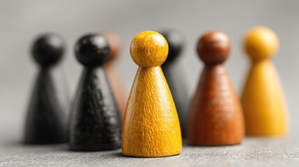 Poster - Group of individuals representing executive focus icon concept for high-level decision-making and simplified strategies
