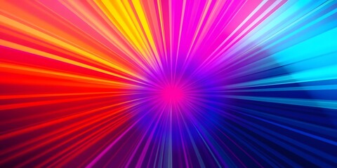 Fototapete - Electric Energy Burst, Vibrant Gradients. Bold Colors Radiate, Creating A Dynamic Design. A Modern Background With Visual Appeal. Perfect For Creative Projects.