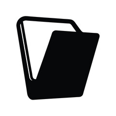 document holder vector silhouette icon - ideal for business, office, or remote work graphics.