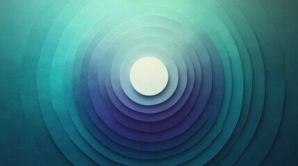 Poster - A blue and purple circle with a white dot in the middle. The circle is made up of many smaller circles