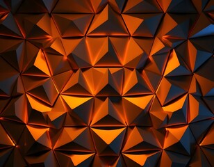 Aufkleber - Captivating 3d Triangles, An Abstract Geometric Pattern, Dynamic Lighting Creates Depth. Mesmerizing Shapes Intertwine Creating A Modern Backdrop. Abstract Art Is Beautiful, Enjoy It Now.