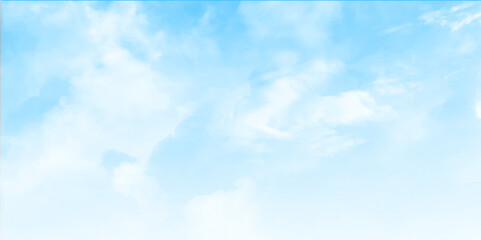 Aufkleber - Clouds in the sky as background. A beautiful blue sky with pink clouds. The sky is a perfect backdrop
