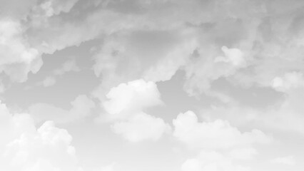 Aufkleber - A gray sky with clouds. White rainy sky image. Vector art