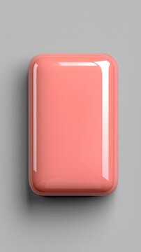 Pink Rounded Rectangle Soap Box Mockup