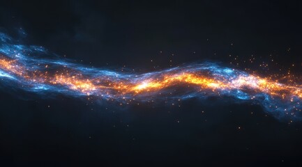 Wall Mural - Abstract fiery stream
