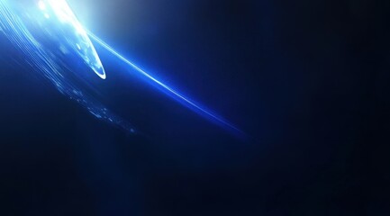 Wall Mural - Abstract blue light streaks