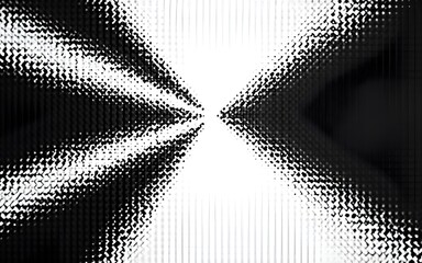 Poster - Black and white abstract halftone, perspective background. High quality