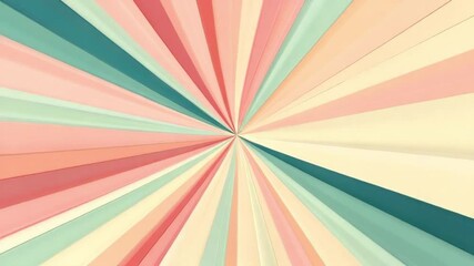 Poster - colorful radiating pattern background with soft pastel shades in abstract design aesthetic for moder