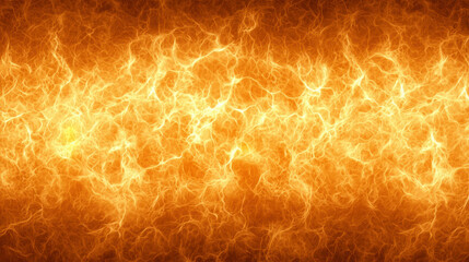 Poster - Fiery Abstract Background with Bright Flames and Luminous Energy in Vibrant Color Palette