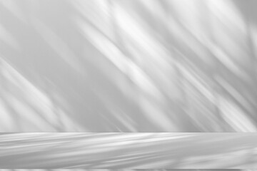 Leinwandbilder - Wall interior background, studio and backdrops show products.with shadow from window color white and grey. background for text insertion and presentation product	
