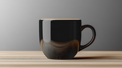 Isolated transparent black cup of coffee object mockup for coffee product design and display