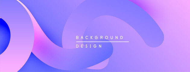 Poster - Abstract fluid shapes, purple hues, gradient background. Modern design element for digital projects, presentations.