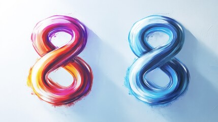 Aufkleber - Vibrant infinity symbol design