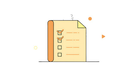 Aufkleber - business performance checklist businessman using laptop doing online checklist survey filling out di