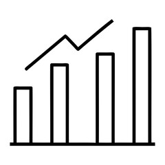 Poster - Growth chart business graph diagram infographic data analysis statistics report presentation and success concept isolated on transparent background