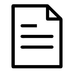 Aufkleber - Document file icon vector graphic illustration for business report and data analysis presentation design use isolated on transparent background