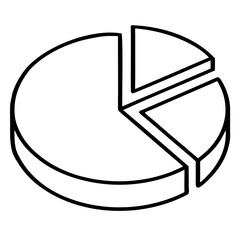 Poster - Pie chart diagram infographic template for data analysis and business statistics representation tool isolated on transparent background