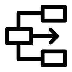 Aufkleber - Flowchart diagram process workflow analysis information graphic presentation data visualization strategy planning tool isolated on transparent background