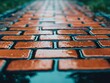 © LittleDreamStocks - Nostalgic rainy street shot capturing vintage-style reflections and soft light