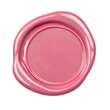 © Moiz - Pink blank wax seal isolated on transparent background