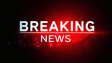 Bright breaking news alert in glowing red, Split-line layout for visual emphasis, Great for live updates or digital media graphics