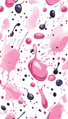 Wall Mural - Abstract pink and dark purple splatter pattern