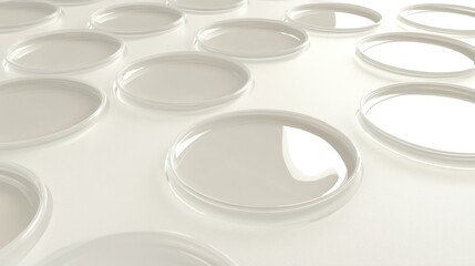 Abstract circles pattern on white background