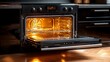 © loxia stock image - Open oven, warm interior, ready for cooking
