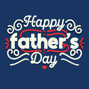 Father's Day background with a stylish pattern and 'Happy Father's Day' lettering for a festive celebration.
