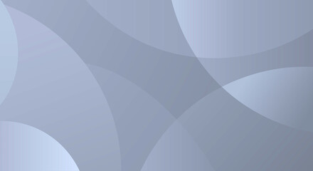 Wall Mural - Abstract background, circles are superimposed with light and shadow on white and gray background. Copy space.