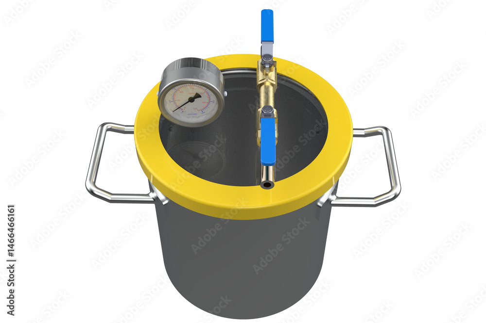 Manometer Inlet Port Compact Vacuum Chamber Stainless Steel with Transparent Top, Pressure ...