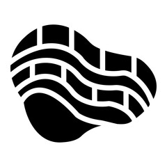 Wall Mural - surface mine solid icon
