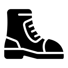 Wall Mural - boot solid icon