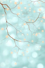 Poster - Network Branches Glow Light Blue Background. Connected System Transmits Data Across Neural Architecture. Artificial Intelligence Processes Complex Information. Deep Network Pattern.