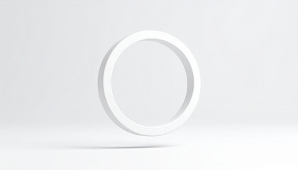 Poster - Dynamic circular motion animation modern studio 3d graphic clean environment central viewpoint visual concept for branding