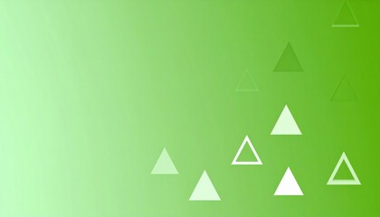 Poster - Dynamic green triangles abstract design digital art minimalist environment aerial view geometric concepts for modern aesthetics
