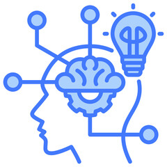 Poster - Lateral Thinking Blue Icon