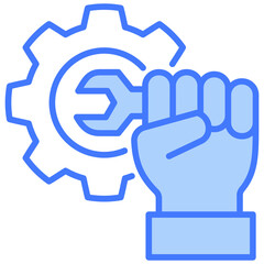 Poster - Technical Skills Blue Icon