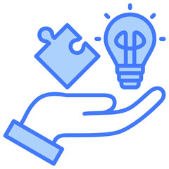 Poster - Problem Solving Blue Icon