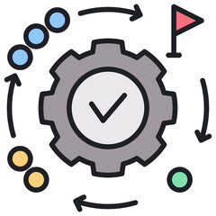 Poster - Phases Lineal Color Icon