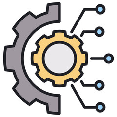 Poster - Engineering Lineal Color Icon