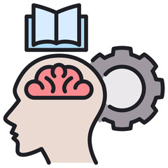 Poster - Cognitive Training Lineal Color Icon