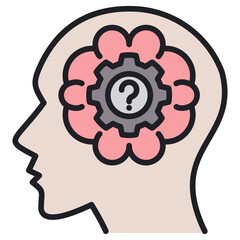 Poster - Critical Thinking Lineal Color Icon