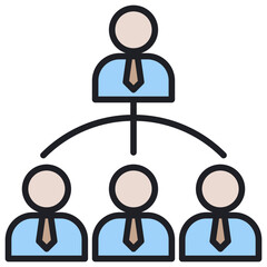 Poster - Relation Lineal Color Icon
