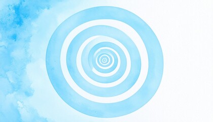 Poster - Dynamic watercolor spiral pattern abstract art digital artwork calm environment aerial view visual design