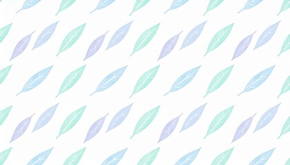 Poster - Elegant leaf pattern design abstract background digital art studio setting aesthetic nature-inspired