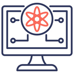 Poster - Computer Science Dual Tone Icon