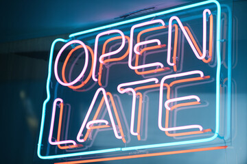 Poster - Neon sign displaying 