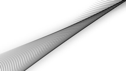 Poster - Tech inspired abstract motion background animation. 4K Abstract twisted lines background