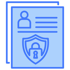 Poster - Confidentiality Blue Icon